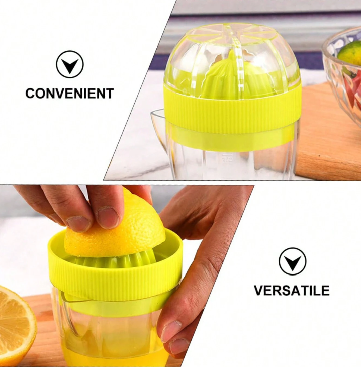 Multi-Functional Manual Juicer for Orange & Lemon, Easy Clean, BPA-Free