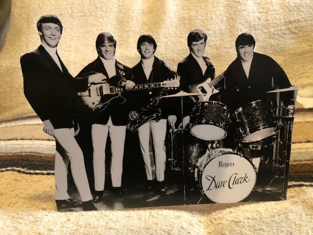 1960's Dave Clark 5 (DC5) British Rock Group Tabletop Standee 9 1/2" Long