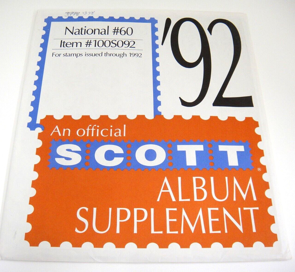 Scott 1992 National Stamp Album Supplement #60 100S092 NOS