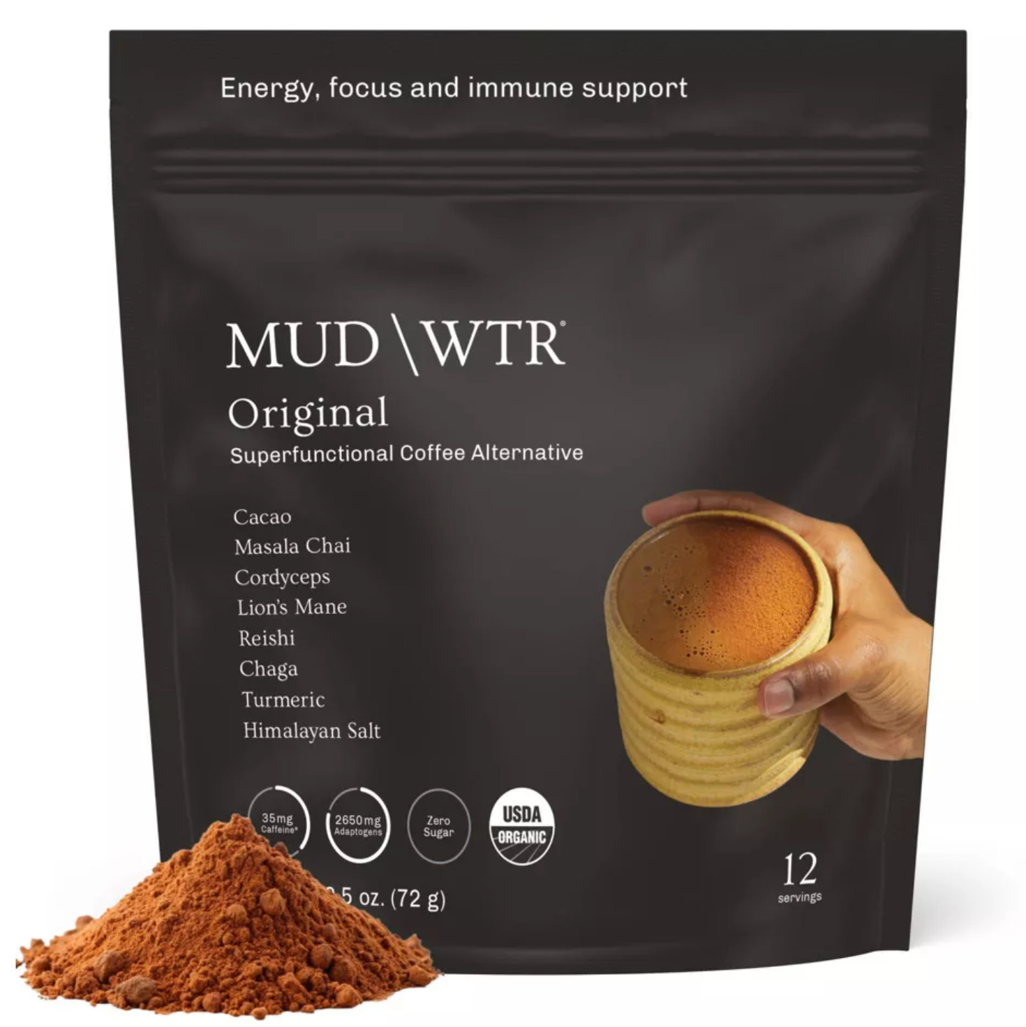 MUD WTR Original Organic Mushroom  Superfunctional Coffee Alternative - 2.5oz