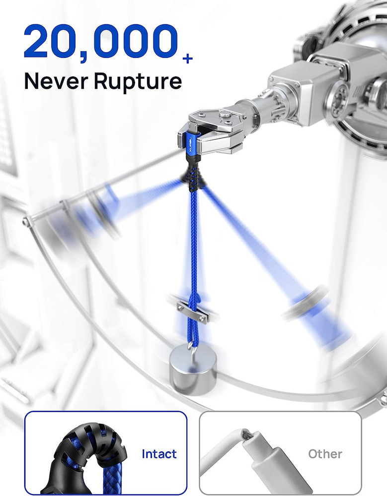 JSAUX Micro USB Cable for Android, (2-Pack 3.3FT+6.6FT) Micro USB Android Charge