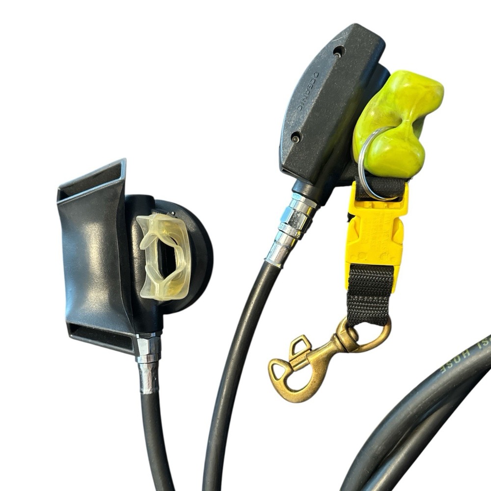 Oceanic Scuba Dive Regulator Data Max 2 PSIG 4,000 Gauges & Compass Untested