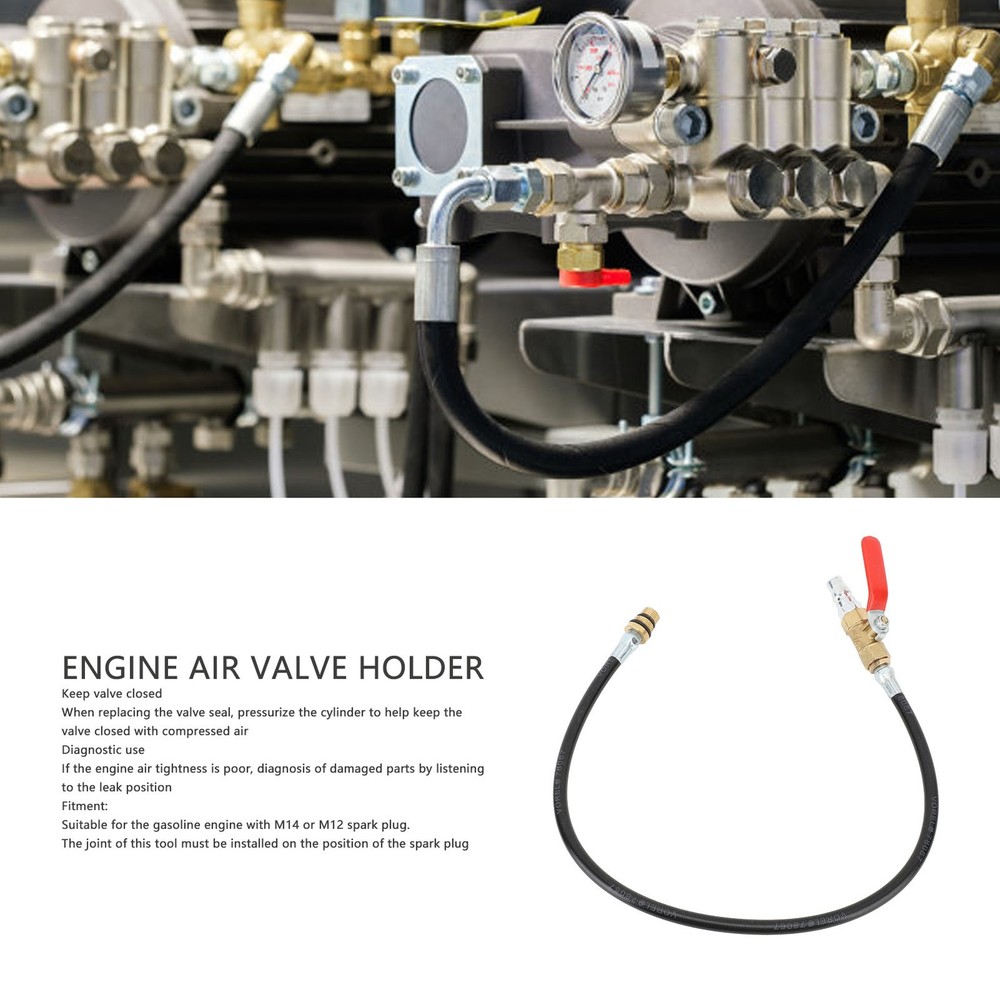 Engine Air Valve Holder Cylinder Leakage Test With M12 Thread Accessory