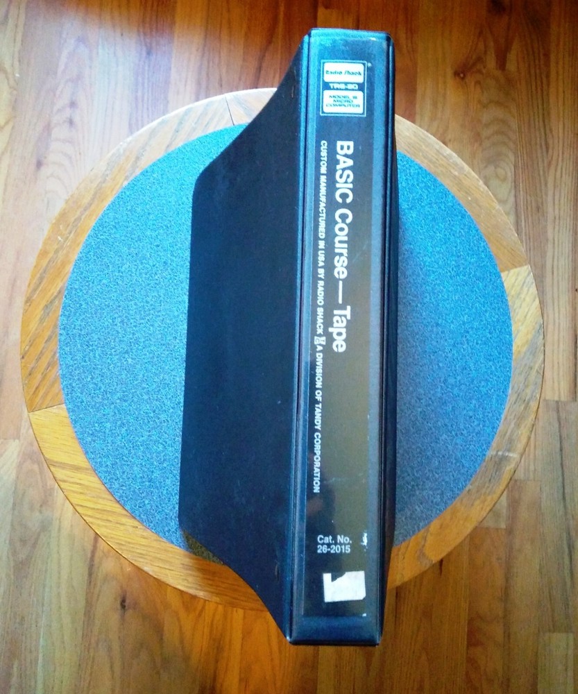 TRS-80 Model III Complete Basic Tape Instruction Course 26-2015 Cassette 1981