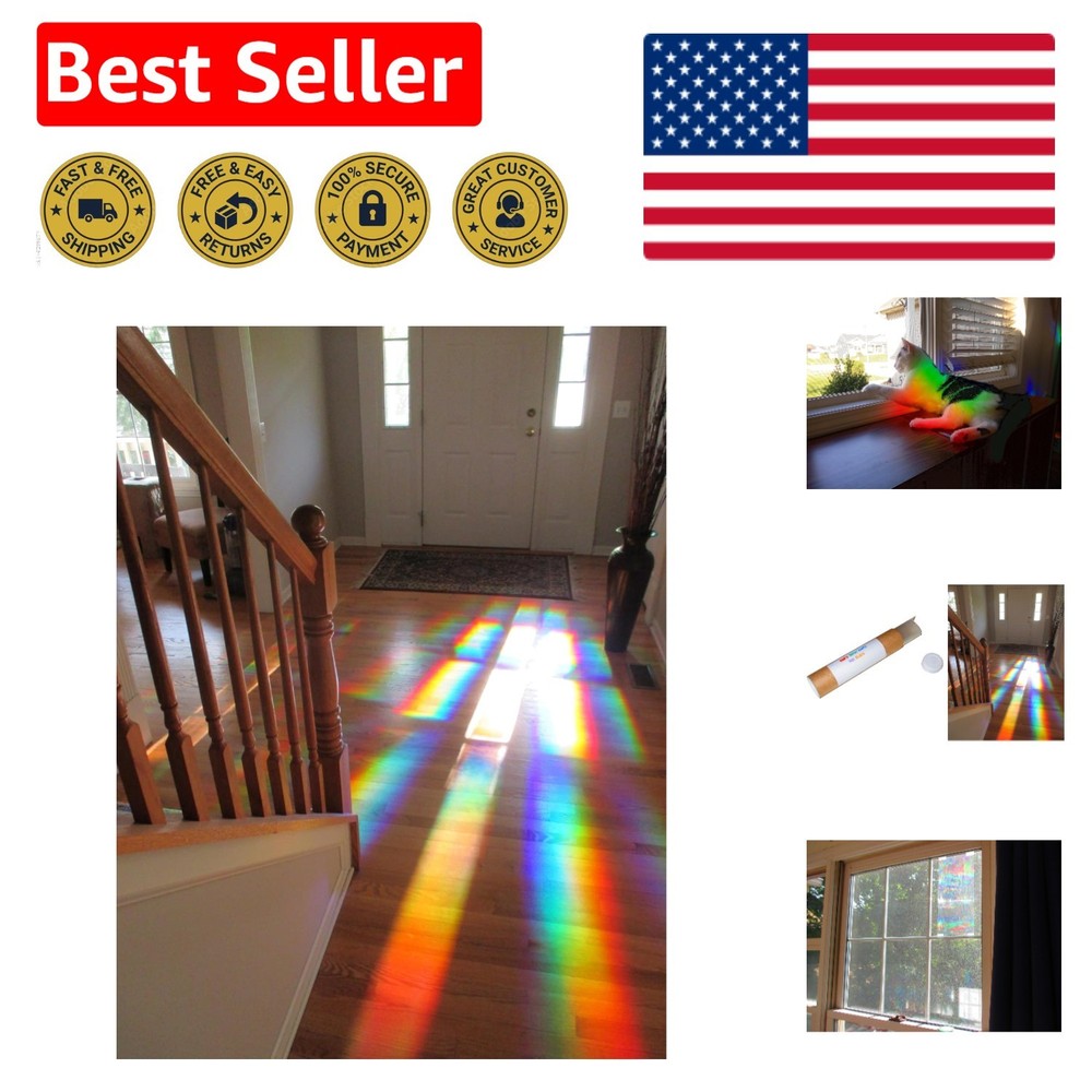 Reusable DIY Diffraction Grating Sheet 6" x 36" - Perfect for Creative Projects