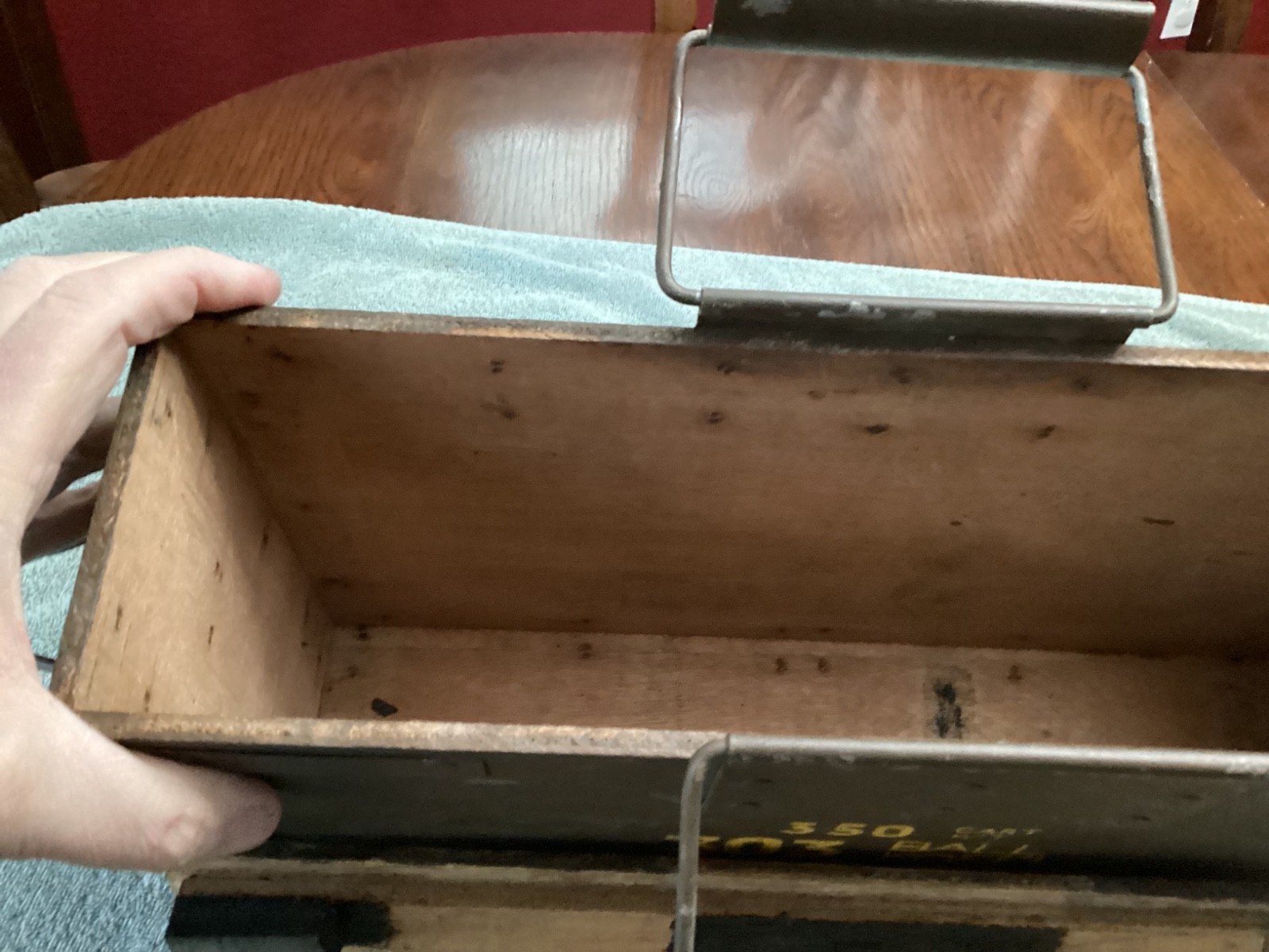 BRITISH 303 BALL MK 7 350 CARTRIDGE WOOD CRATE AMMO BOX MILITARY 1945