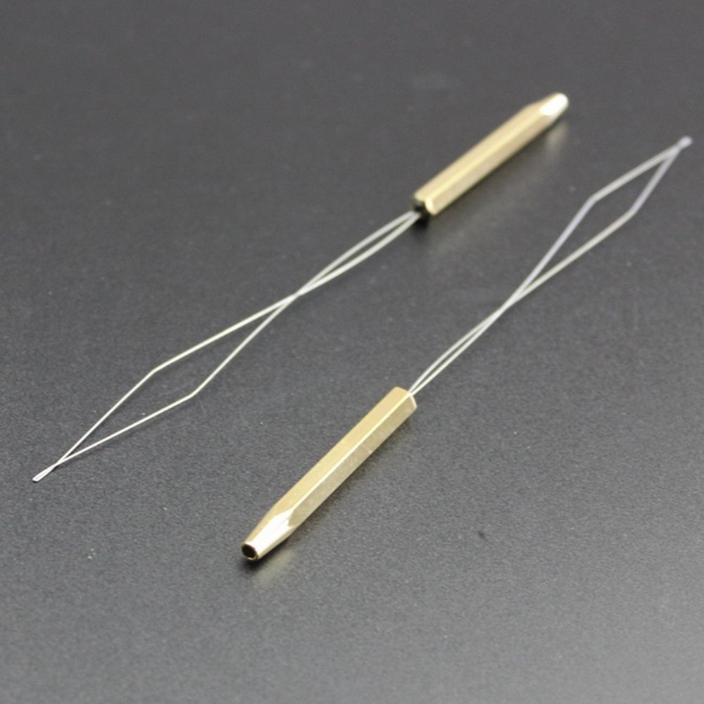 Practical Stainless Steel Bobbin Threader for Fly Tying and Line Winding