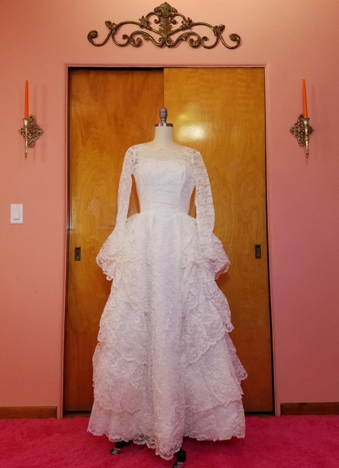 1950s Vintage White Tulle Petticoat Skirt -Hoops & Crinolines by Merry Modes