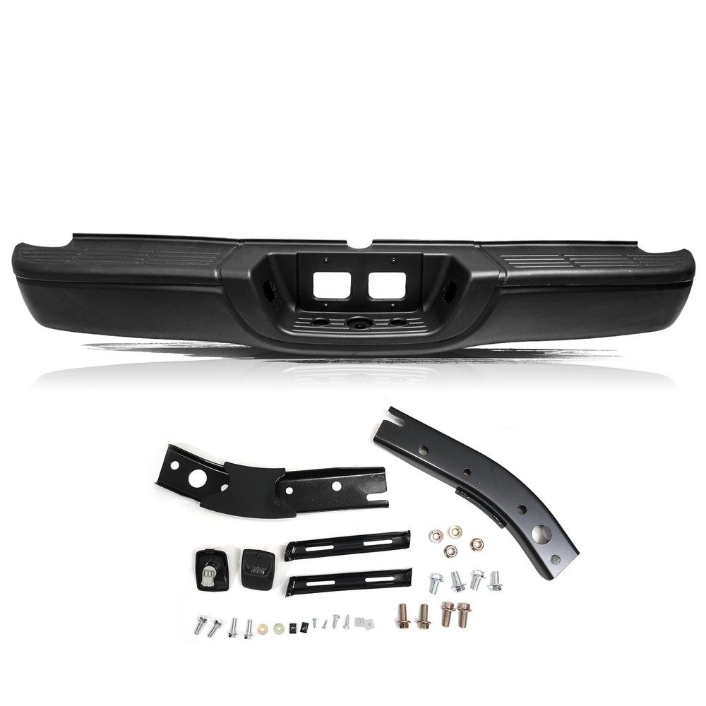 Rear Step Bumper Assembly 2000-2006 Tundra Step Pad Fleetside Black