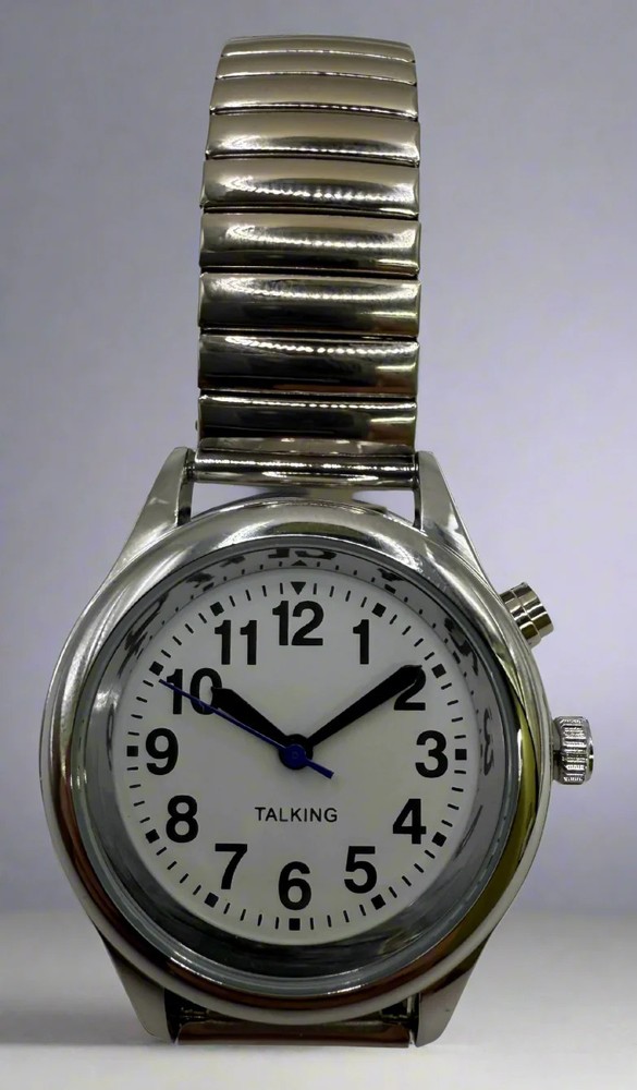 Talking Men's Watch Silver
