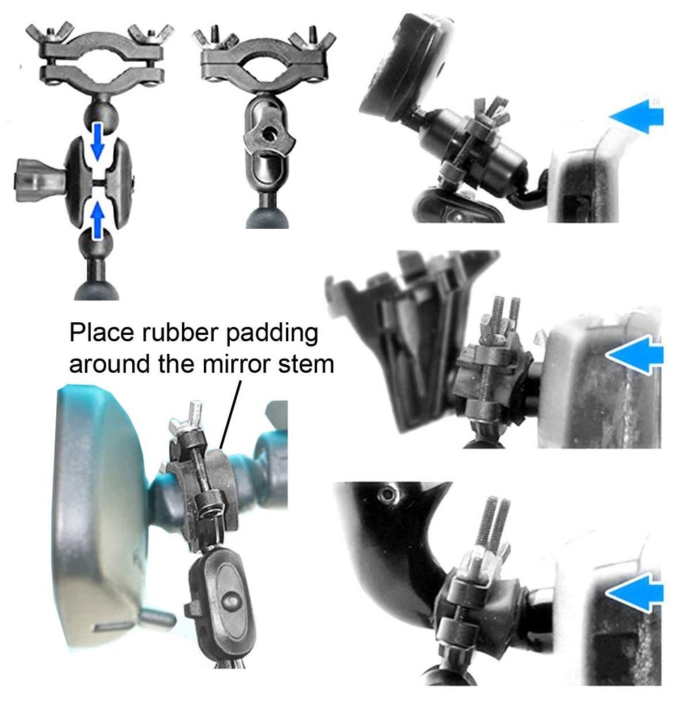 Rearview Mirror Radar Detector Mount Adjustable and Durable Holder