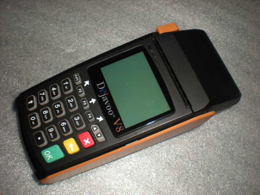 DeJavoo V8 Vega 5000 CT Credit Card Processing Machine Terminal ASIS UNTESTED