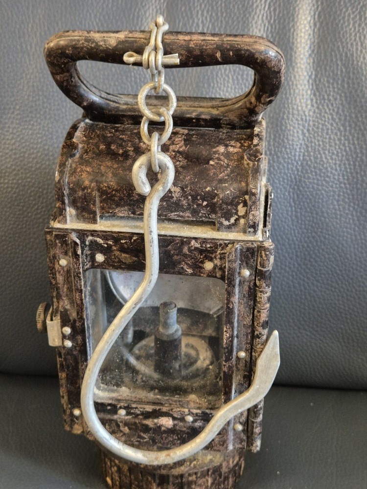 WW2 German Bakelite Lantern, good condition, with handle hook, stamps around