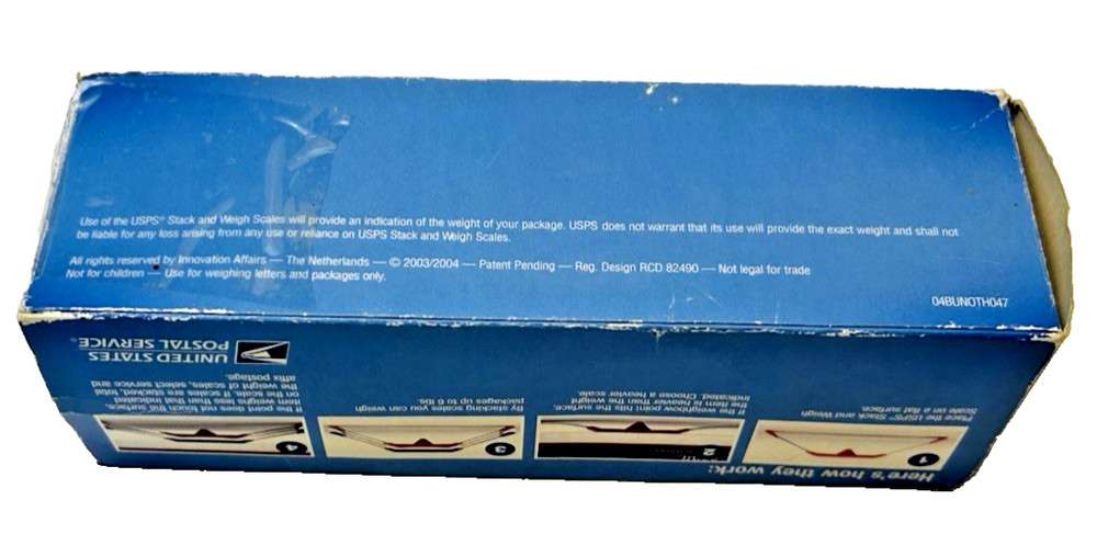 Vtg USPS Stack and Weigh Easy Shipping Scales Stackable 1 - 6 lbs
