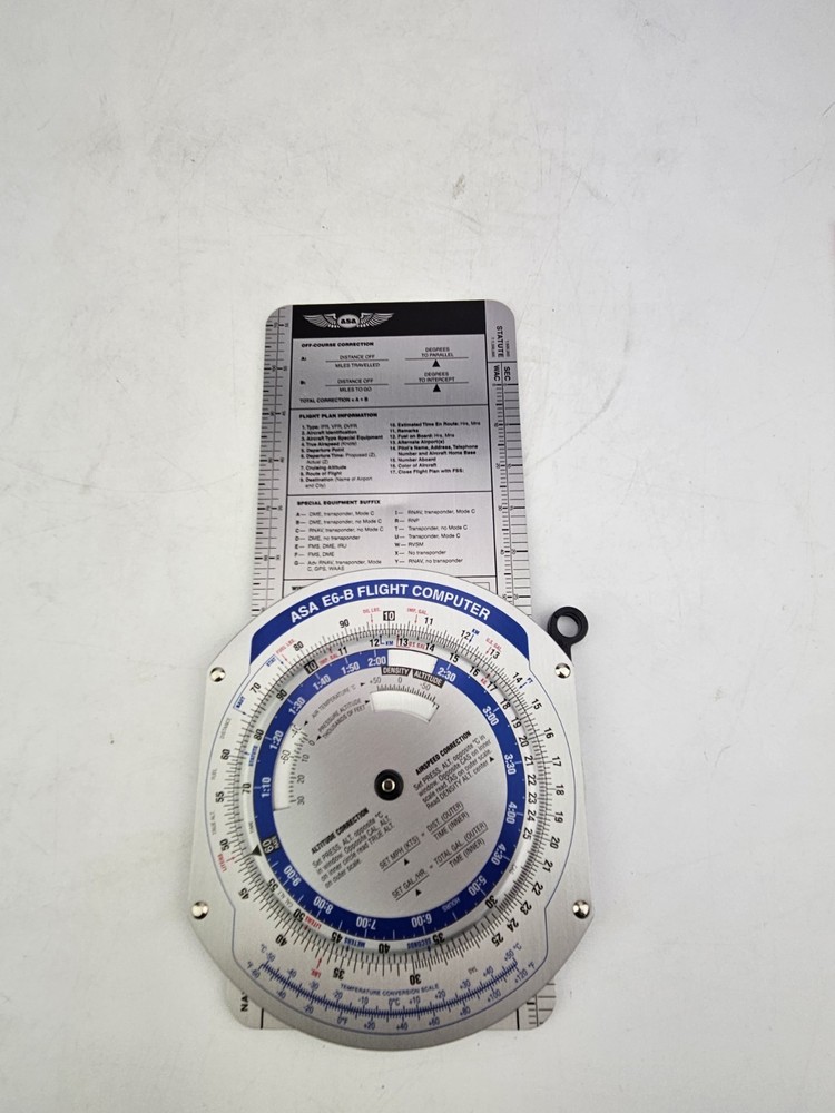 ASA E6B Manual Flight Computer (Aluminum)