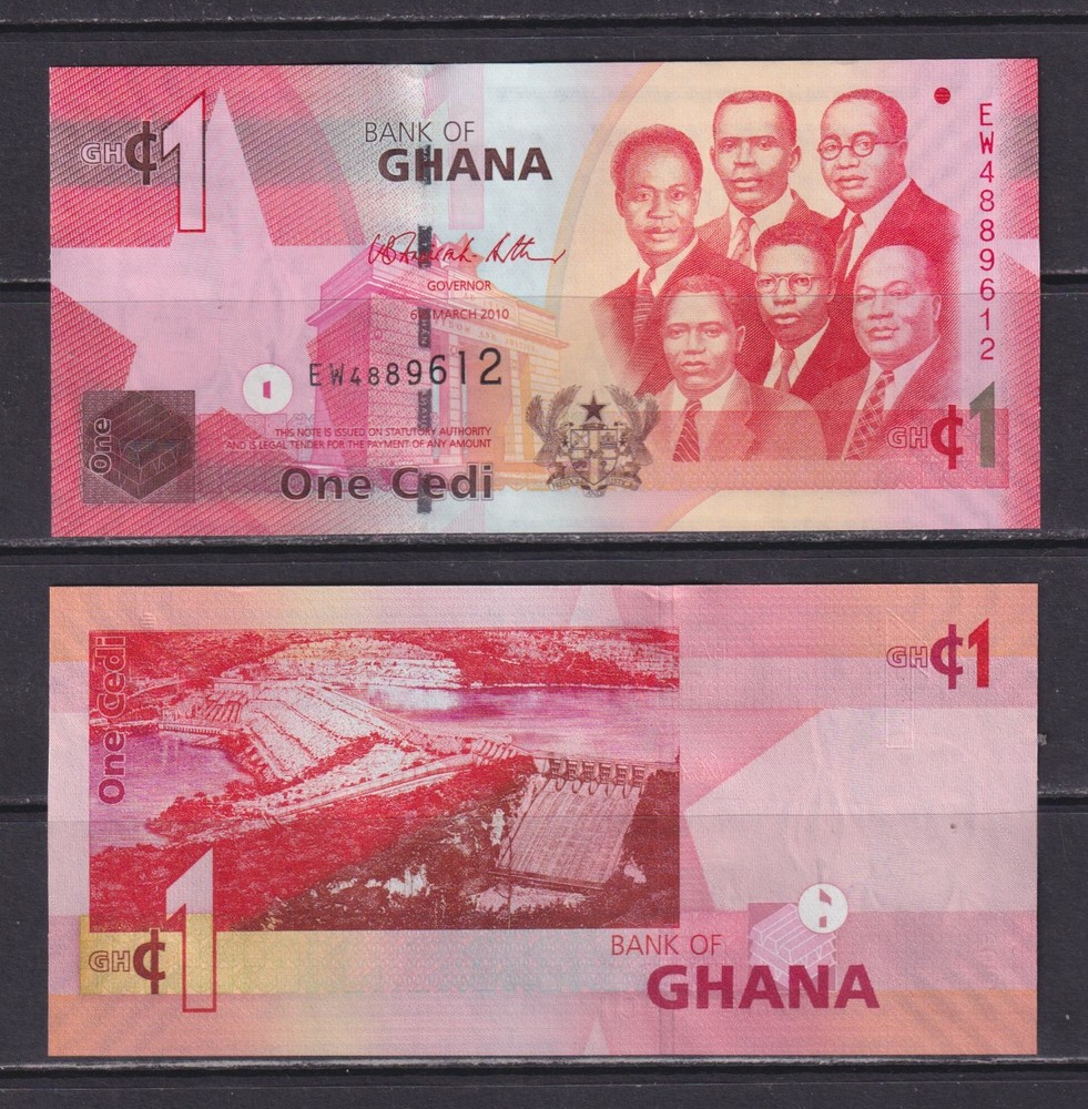 GHANA - 2010 1 Cedi UNC Banknote