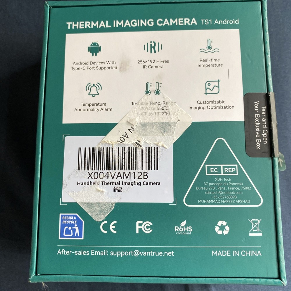 TS1 Thermal Camera for Android,Thermal Imaging Camera, 512x384 Super Resolution