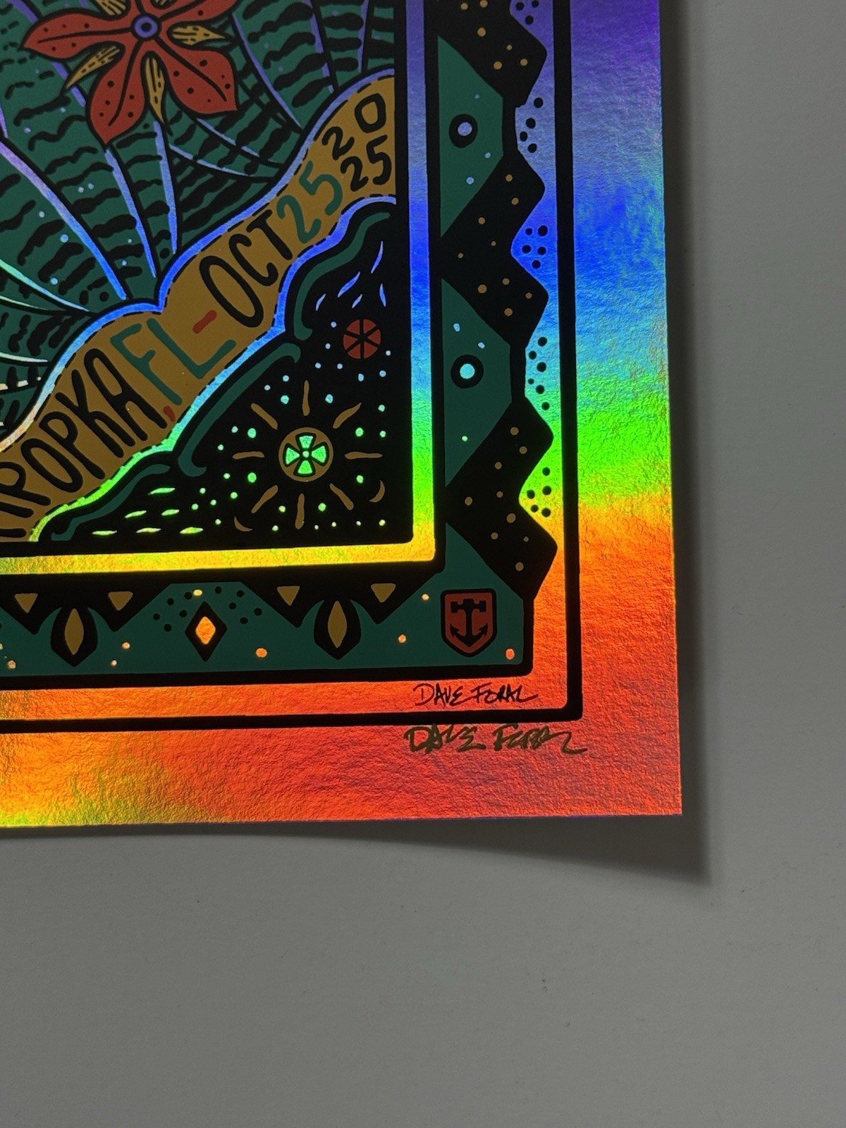 Dirty Heads Poster Apopka Amp FL 2025 Silkscreen #’d X/50 Dave Foral Signed FOIL