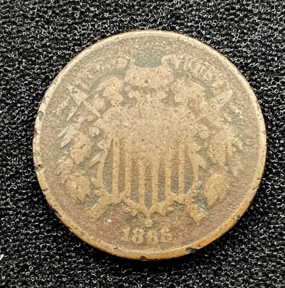 1868 2 Cent Coin