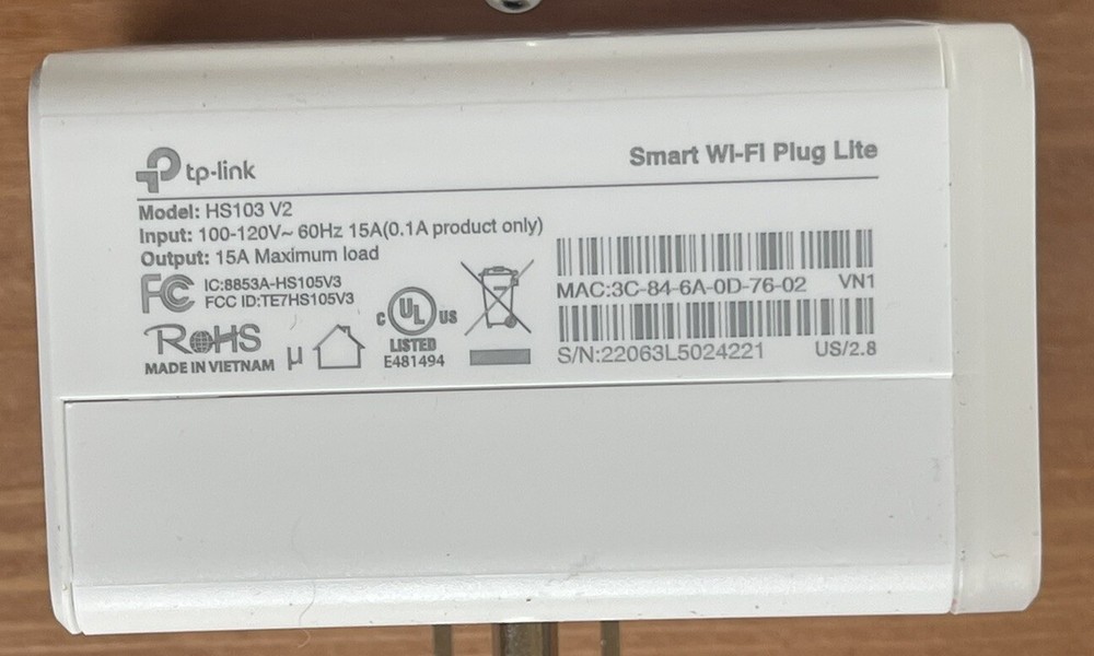 Kasa Smart Wi-Fi Plug Mini by TP-Link (4-Pack) HS103P4 Hardly Used
