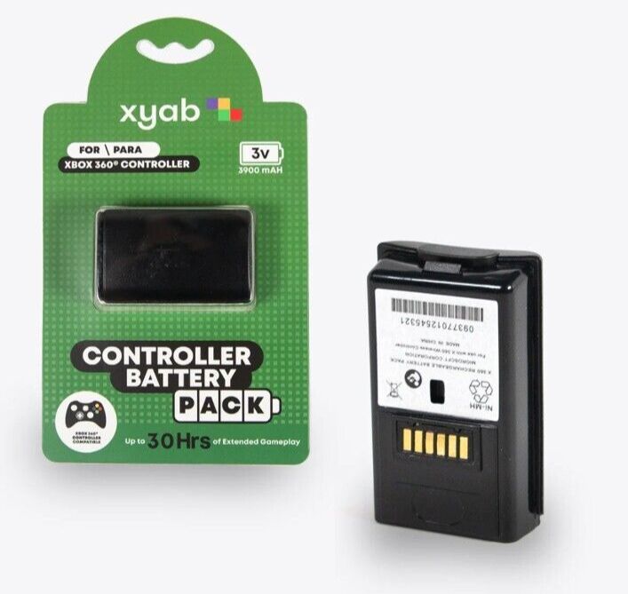Rechargeable Controller Battery Pack For Microsoft Xbox 360 3900 mAH