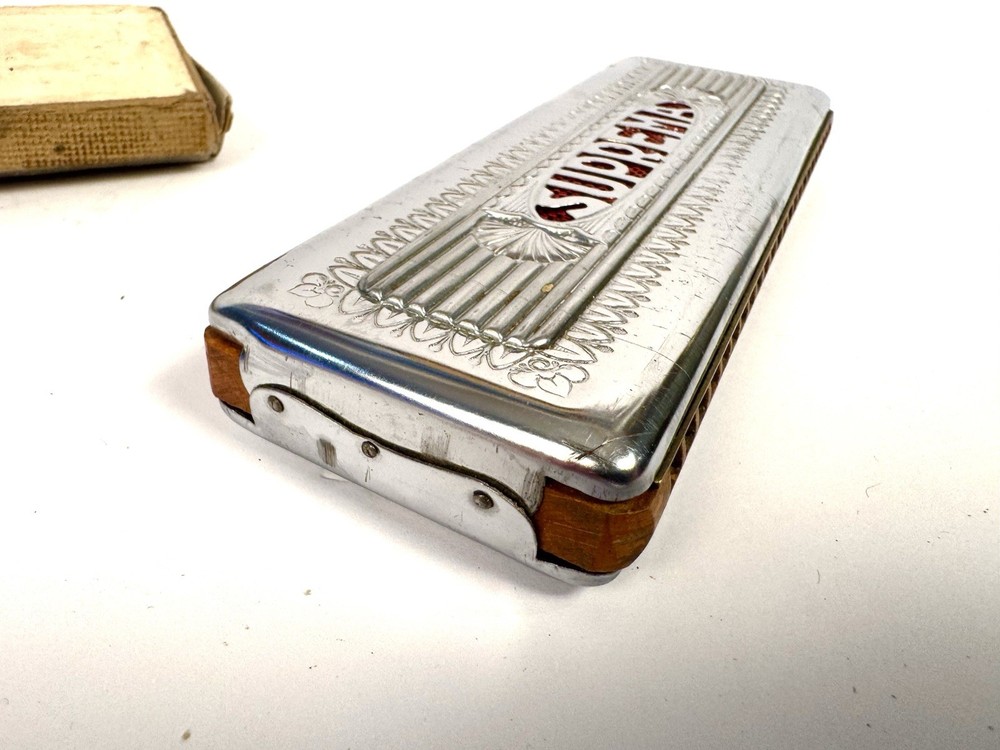 Vintage SUPREMA Harmonica with original Box!