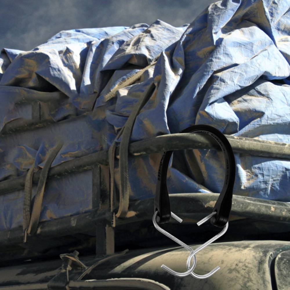 Cargo Tie down Strap Tarp Straps Fixing Rope Elastic Cord with Hook