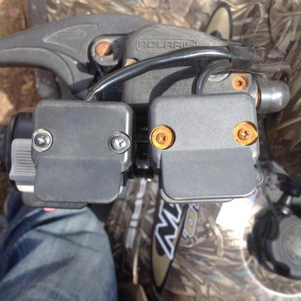 Anxingo ATV Winch Switch Handlebar Control Mini Rocker - All Black