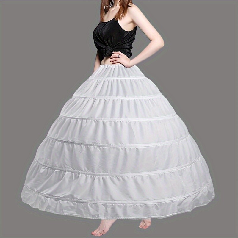 US Stock Hoop Skirt Bridal Crinoline Petticoat half Slips Ball Gown Underskirt