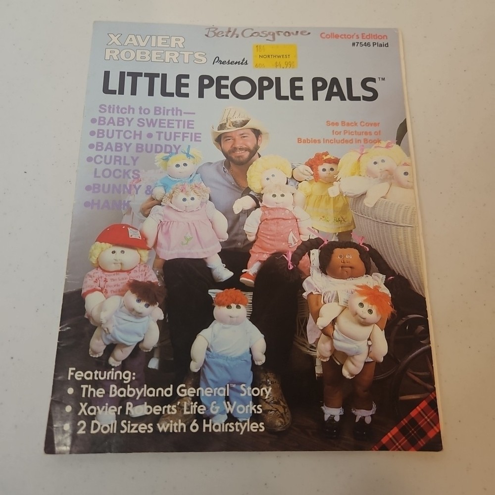 Xavier Roberts Little People Pals Cabbage Patch Doll Pattern Book 1982 #7546