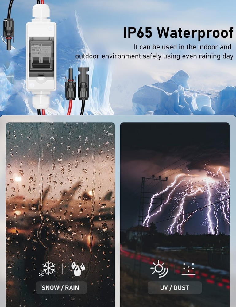 30A 2 Pole Solar Panel Disconnect Switch