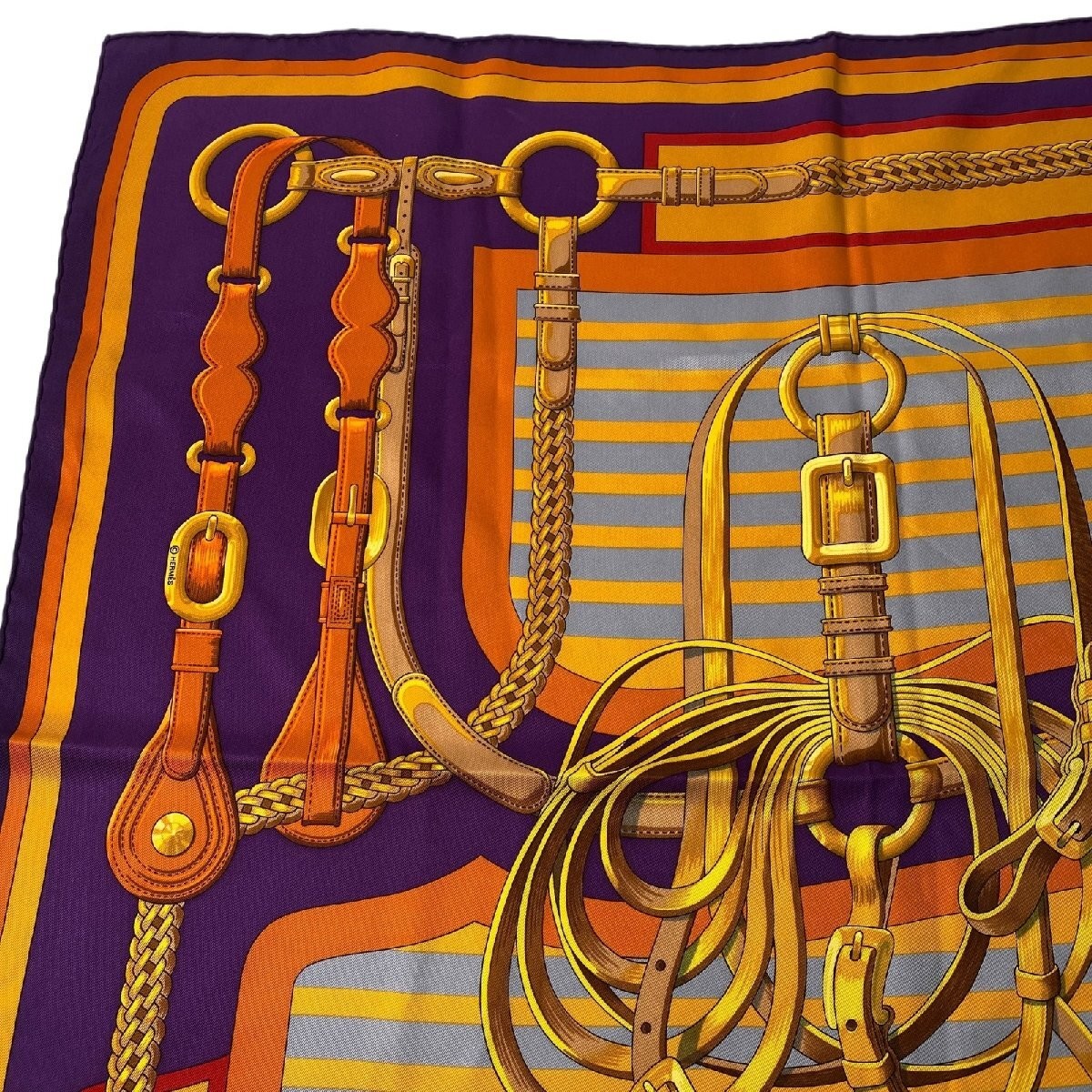 Hermes Carre 70 Losange Multicolor Silk Square Scarf