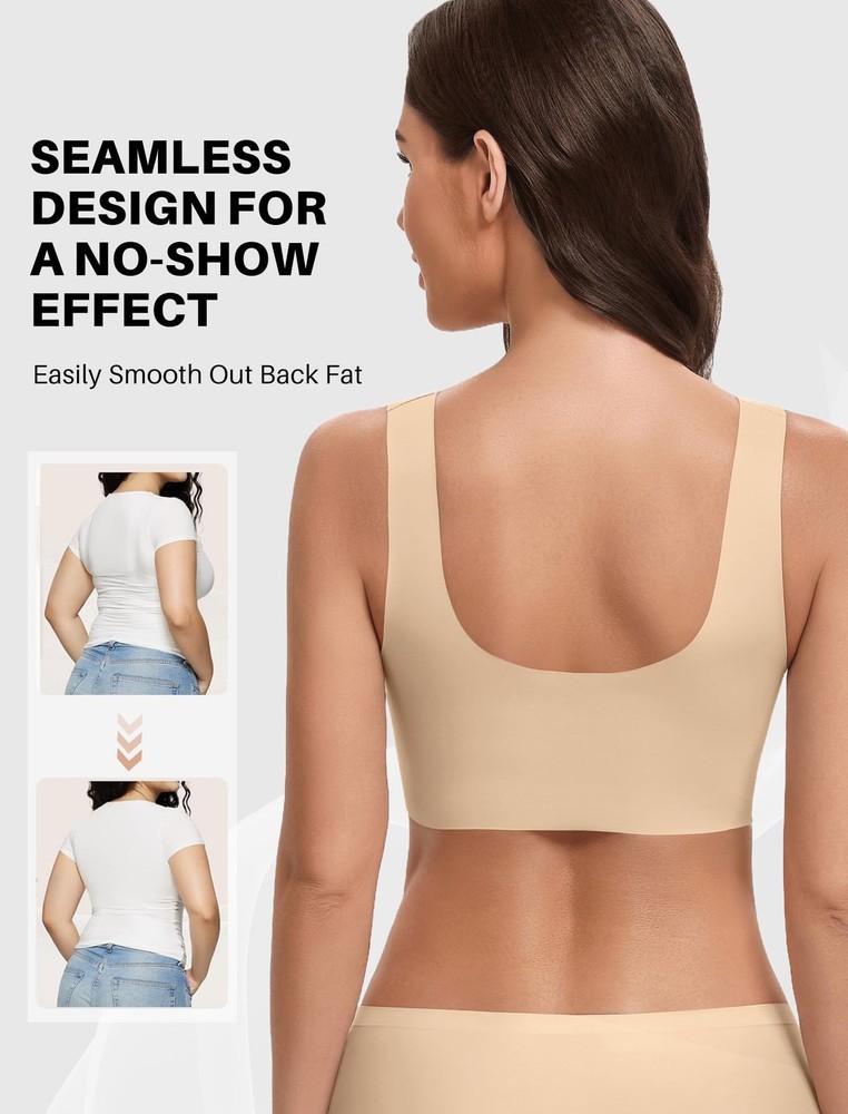 Avidlove Women's Comfy Pullover Wireless Bra Seamless XX-Large, Nude