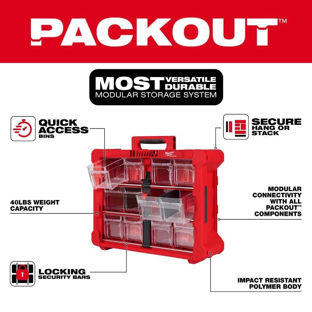 Milwaukee Packout Tilt Bin Organizer
