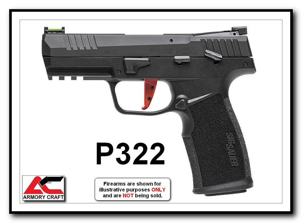 Sig Sauer P322 Dual-Adjustable Flat Trigger by Armory Craft