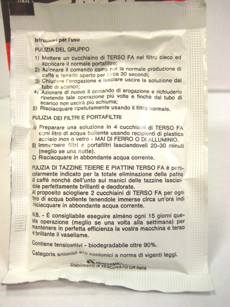 FAEMA TERSO FA Espresso Brew Group Cleaning Detergent