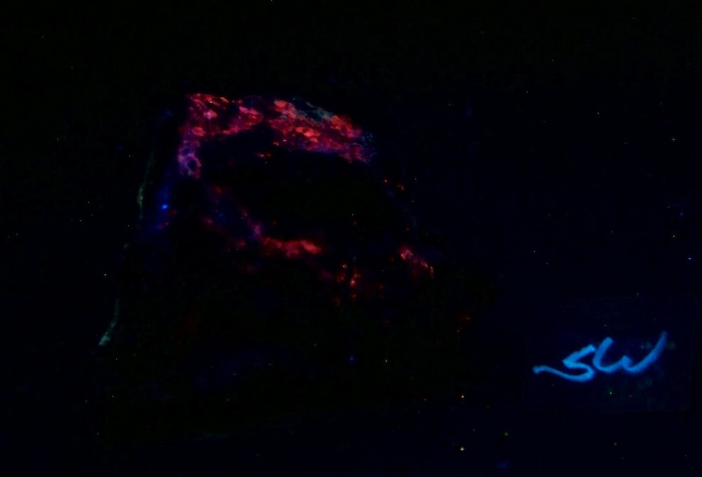 Fluorescent Calcite with Caliche AZ Specimen