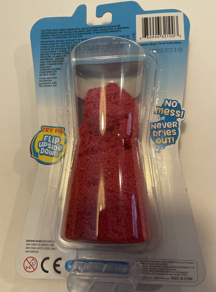 Foam Alive “Ruby Rush”NEW in Package No Mess Never Dries Out