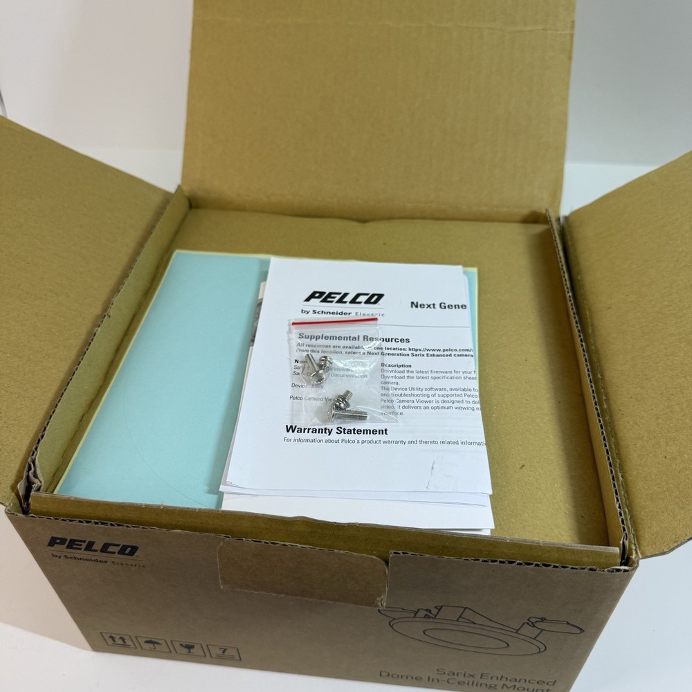 Pelco IMEICM-E Sarix Enhanced In-Ceiling Dome Mount Security Camera Bracket NIB