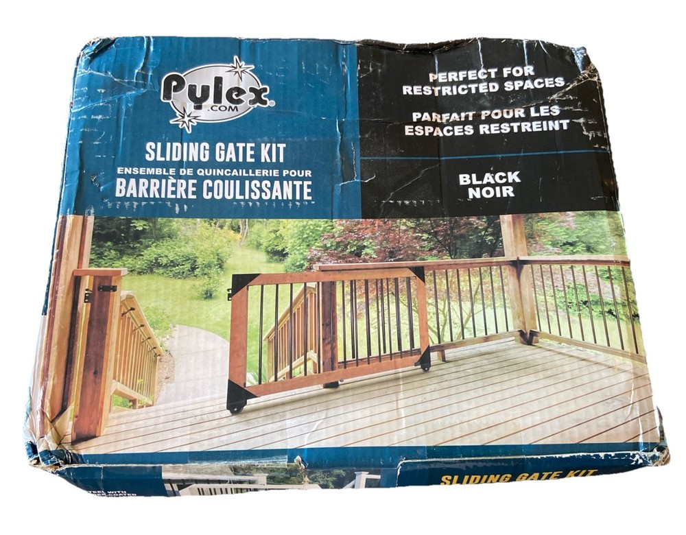 Pylex 11052 Sliding Gate Hardware Kit - Black {63}