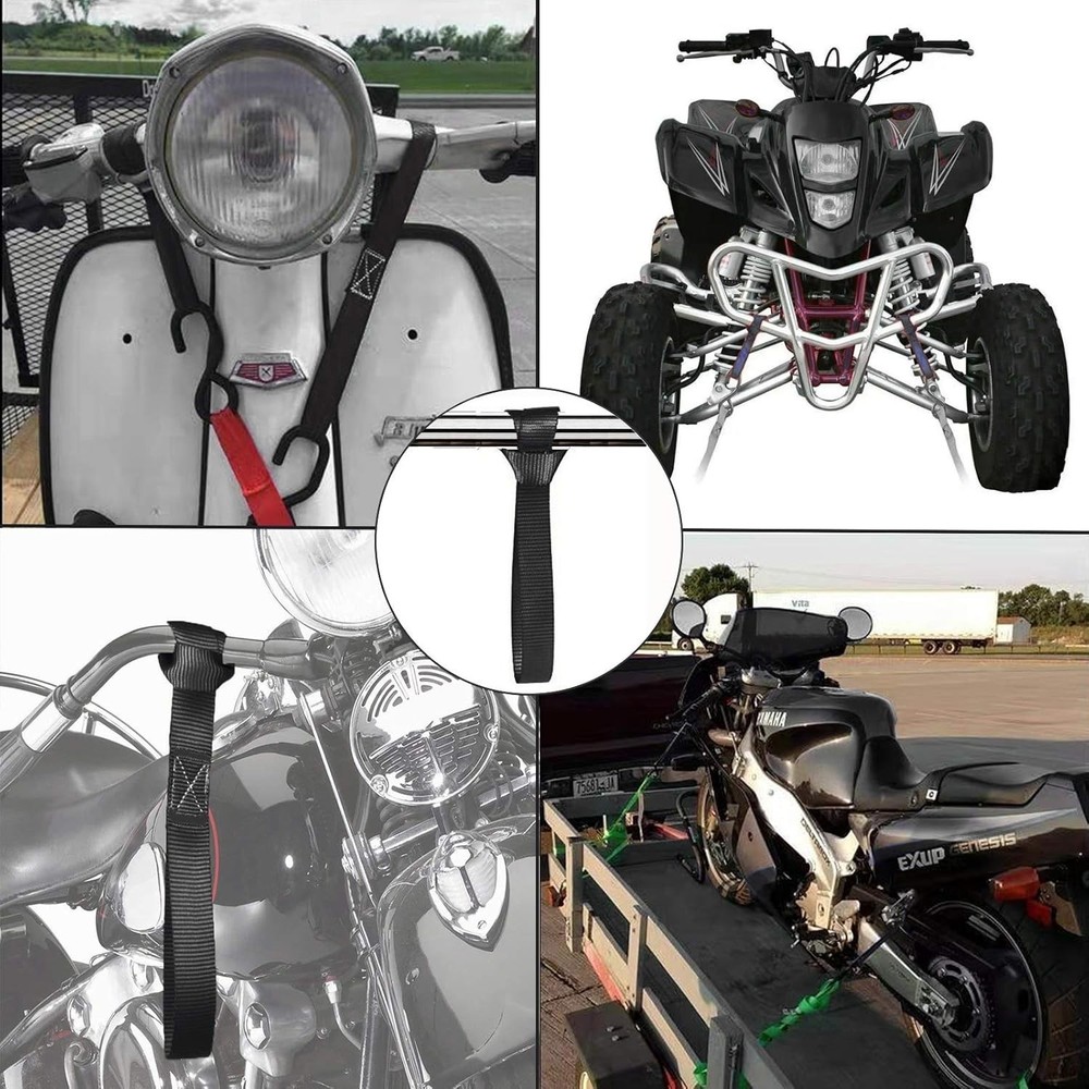 Soft Loop Tie Down Straps - Loops for Securing ATV, UTV, Motorcycles, Scooter
