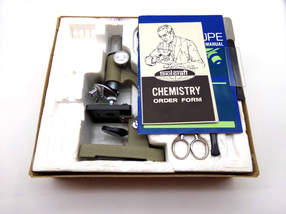 Vintage JC Penny 600 Power Microscope