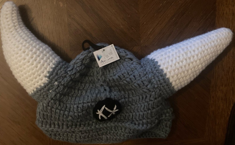 Knitted Viking hat (One Size fits All)