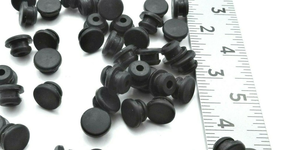 5/16” Rubber Panel Plug, Knockout Plug, Fits 1/16” Thick Materials 25 per Pack