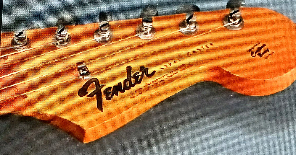Fender Stratocaster "Transition" -1967 Waterslide Decal PRE-CUT LARGE