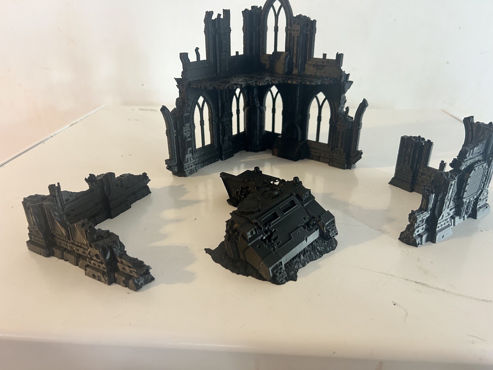 4-Piece Ruin Terrain Set for Warhammer 40k Kill Team