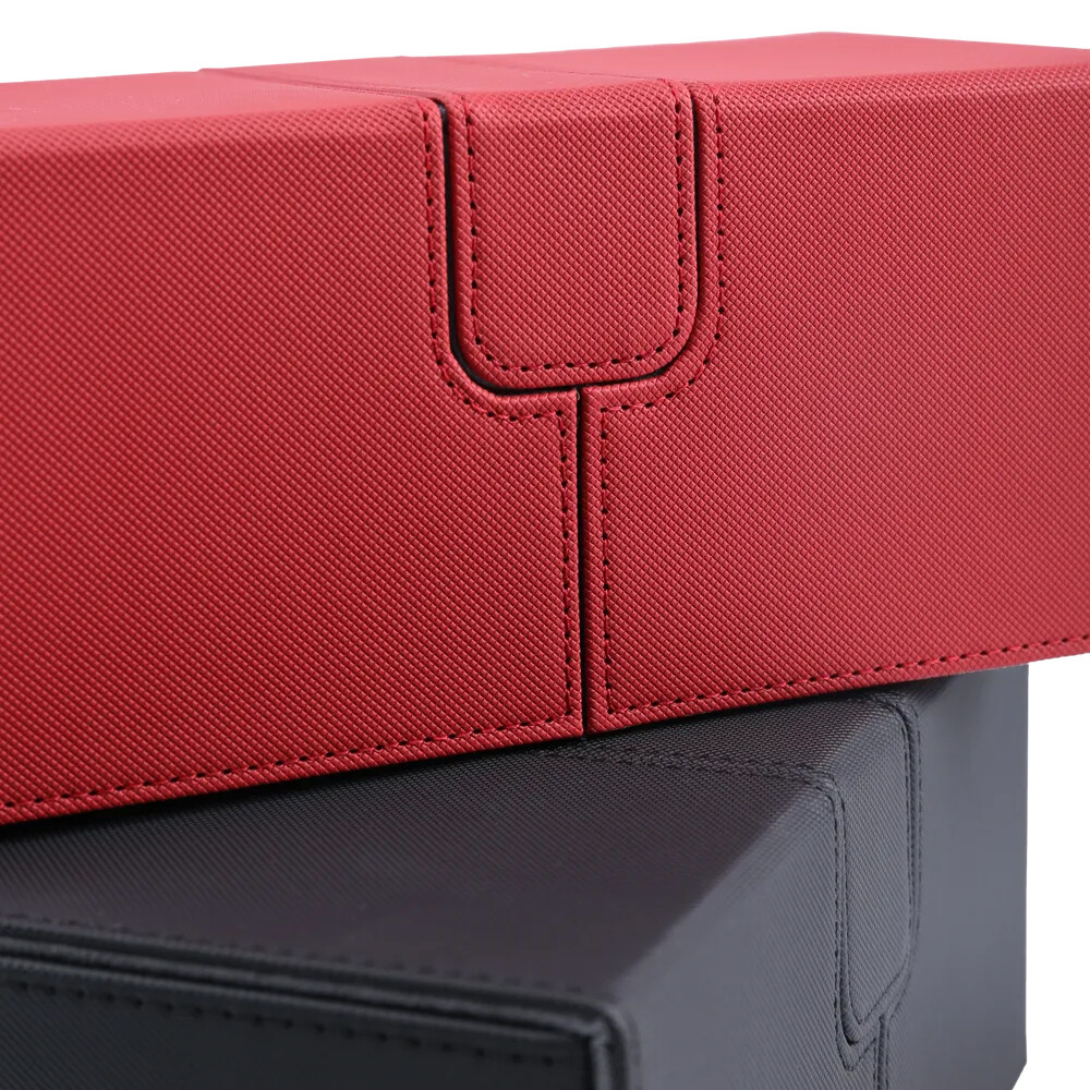 Premium TCG Double Deck Box Case Card Protector Holds 200 Cards & Dice MTG EDH