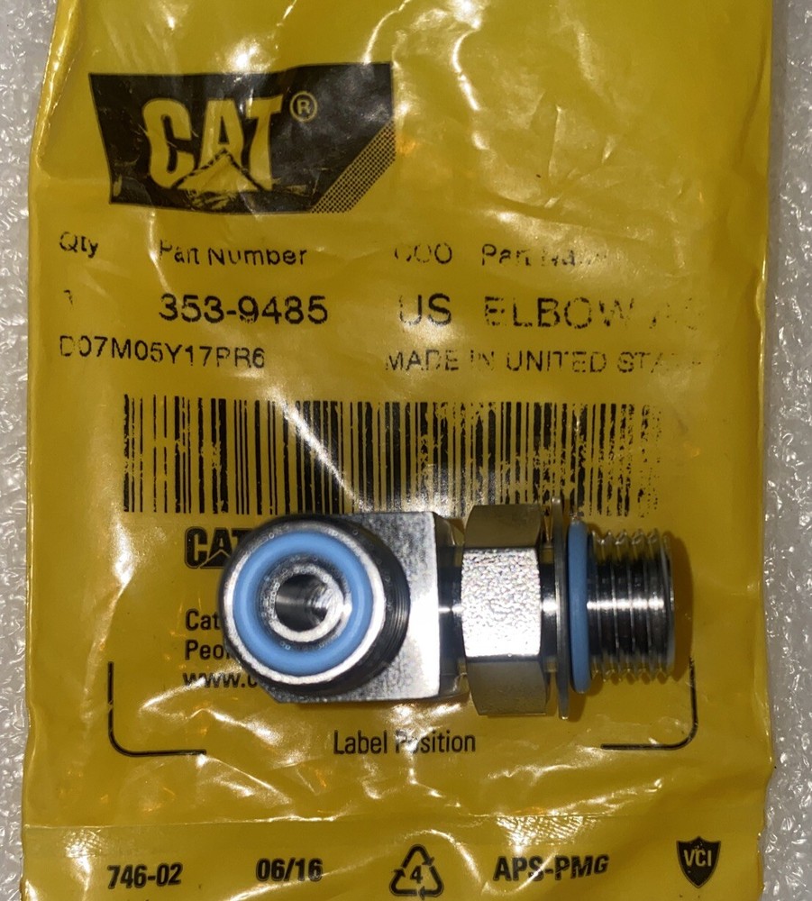 CAT 353-9485 Hydraulic Elbow Adapter