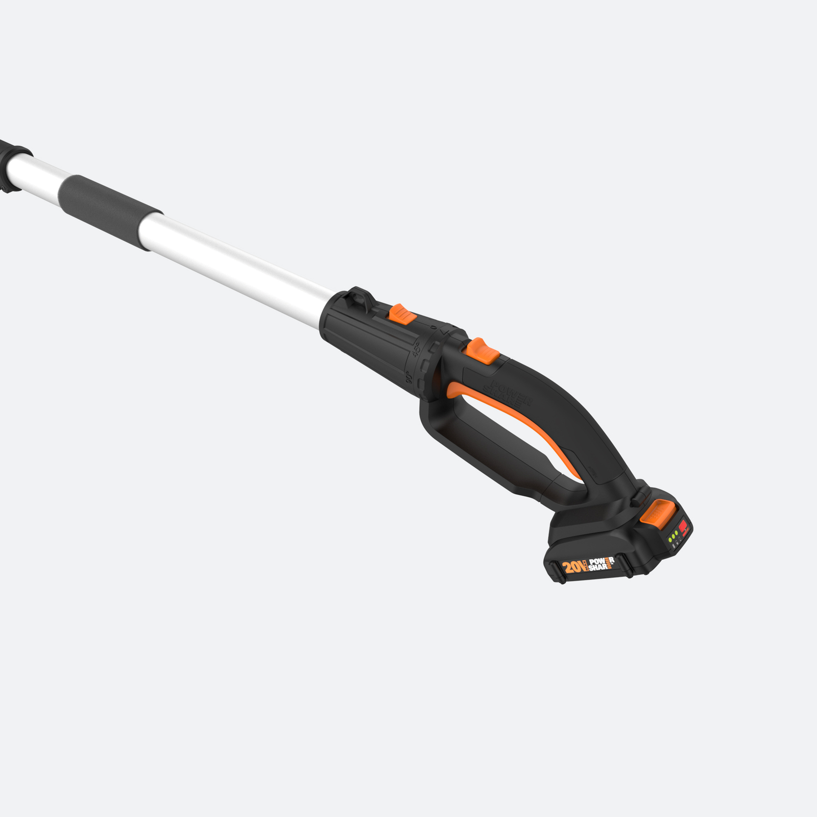 WORX WG252 Cordless 20V 2-in-1 Hedge Trimmer w/ Attachment Capabilities
