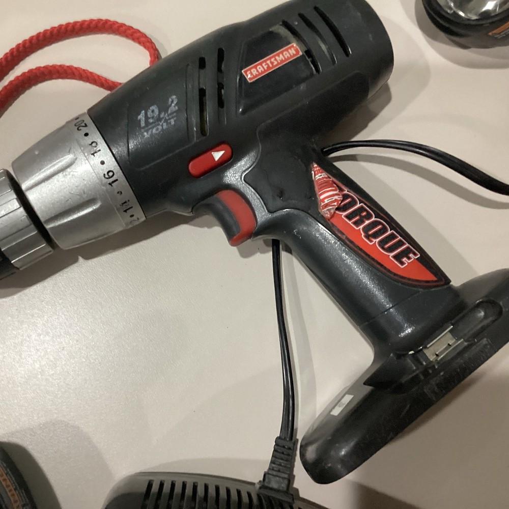 Craftsman Power Tools, untested includes,2 drills,light,2 batteries,2 chargers